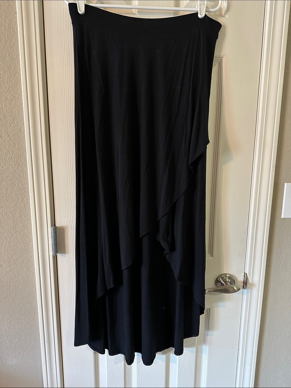 New York & Company Black High-Low Asymmetric Skirt